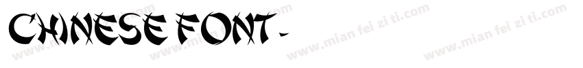chinese font字体转换